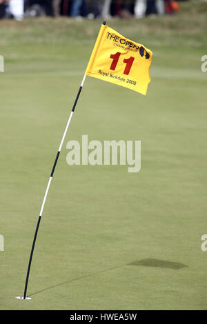 STARKER Wind BLOW FLAGGENSTOCK den offenen ROYAL BIRKDALE 2008 ROYAL BIRKDALE SOUTHPORT ENGLAND 20. Juli 2008 Stockfoto