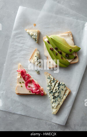 Verschiedene Arten von sandwiches Stockfoto