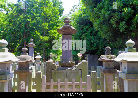 Ein Friedhof eines Daimyo Ii Naosuke in Gotokuji Tempel Tokyo Japan Stockfoto