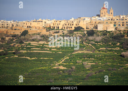 Blick über Gozo Malta Stockfoto