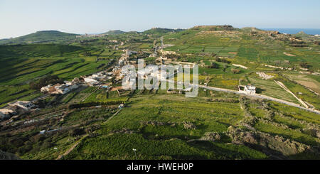 Blick über Gozo Malta Stockfoto