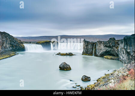 Wasserfall Godafoss, Husavik, Island Stockfoto