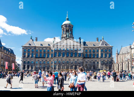 Den königlichen Palast am Dam Square, Amsterdam Stockfoto