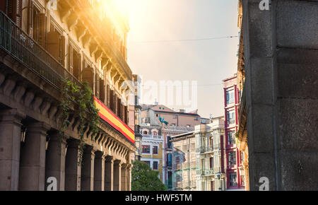 Madrid, Spanien - eines der zentralen Straßen Stockfoto