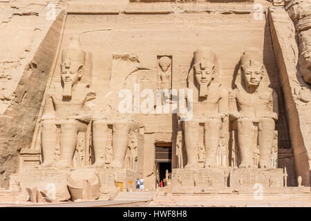 Großer Tempel Abu Simbel Stockfoto