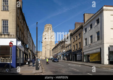 University of Bristol, die Gebäude an der Spitze der Parkstraße Stockfoto