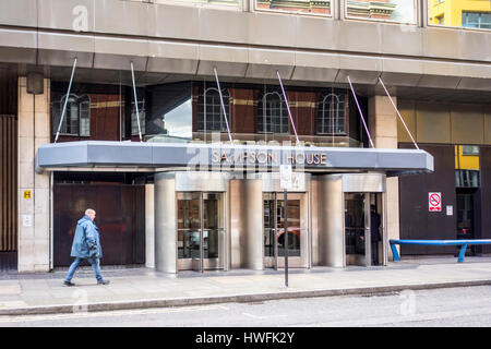 Sampson Haus, 64 Hopton Street, London, UK. Brutalismus, Brutalismus, Fitzroy Robinson & Partner für Lloyds Bank entworfen hat. Stockfoto