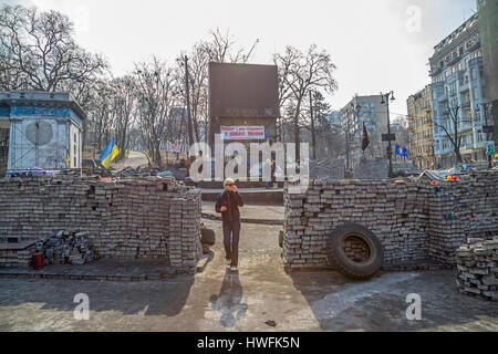 Euromaidan Revolution in Kiew Stockfoto