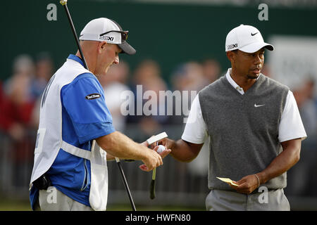 TIGER WOODS JOE LACAVA USA USA LYTHAM & ST. ANNES LANCASHIRE ENGLAND 21. Juli 2012 Stockfoto