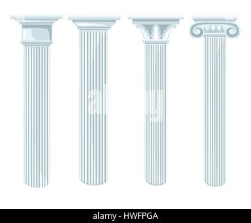 Spalte Symbol für Innenräume flache Design vector Abbildung Stock Vektor