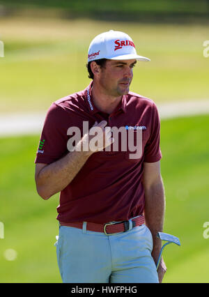 Orlando, Florida, USA. 19. März 2017 - Orlando, Florida, USA - Keegan Bradley am 11. Loch während der Endrunde der Arnold Palmer Invitational. Del Mecum/CSM Credit: Cal Sport Media/Alamy Live-Nachrichten Stockfoto