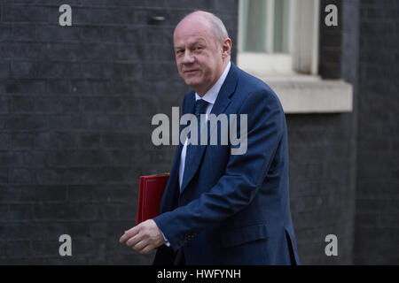 London, UK. 21. März 2017. Damian Green MP, Secretary Of State for Work and Pensions, kommt in 10 Downing Street für eine Kabinettssitzung. Bildnachweis: Mark Kerrison/Alamy Live-Nachrichten Stockfoto