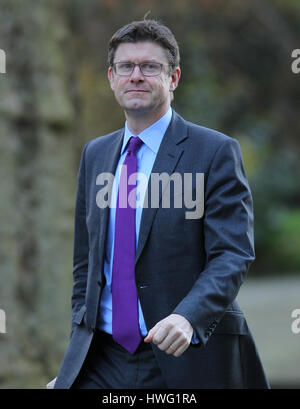 London, Großbritannien. 21 Mär, 2017. Greg Clark Staatssekretär für Wirtschaft, Energie und industrielle Strategie betrachtet, die Teilnahme an der wöchentlichen Kabinettssitzung in Downing Street. Credit: Wfpa/alamy leben Nachrichten Stockfoto