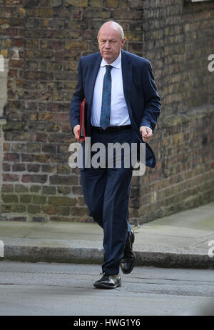 London, Großbritannien. 21 Mär, 2017. Damian grüne Minister für Arbeit und Altersversorgung gesehen die Teilnahme an der wöchentlichen Kabinettssitzung in Downing Street. Credit: Wfpa/alamy leben Nachrichten Stockfoto