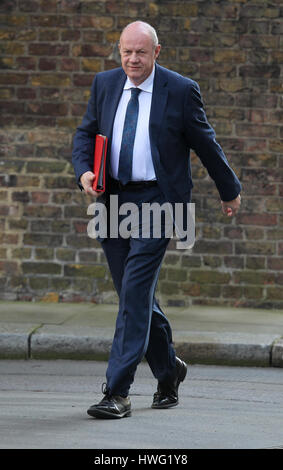 London, Großbritannien. 21 Mär, 2017. Damian grüne Minister für Arbeit und Altersversorgung gesehen die Teilnahme an der wöchentlichen Kabinettssitzung in Downing Street. Credit: Wfpa/alamy leben Nachrichten Stockfoto