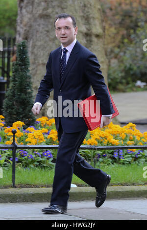 Downing Street, London, UK. 21. März 2017. Alun Cairns Staatssekretär für Wales kommt für die wöchentlichen Kabinettssitzung in Nummer 10 Downing Street. Bildnachweis: Dinendra Haria/Alamy Live-Nachrichten Stockfoto