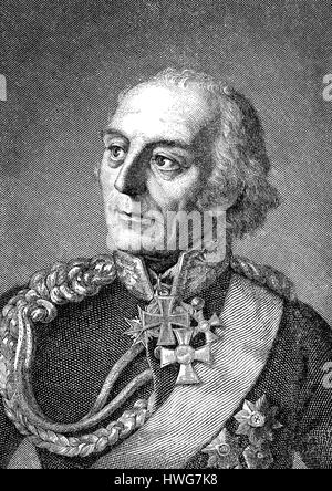 Johann David Ludwig Graf Yorck von Wartenberg, 1759-1830, einem preußischen general Feldmarschall, Stockfoto