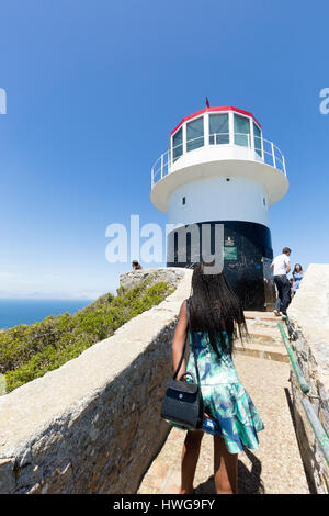 Cape Point Leuchtturm, Kap-Halbinsel, Western Cape, Südafrika Stockfoto