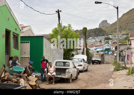 Südafrika Shanty Town oder Gemeinde; Township Imizamo Yethu, Cape Town, Südafrika Stockfoto