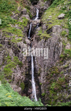 Dungeon Ghyll Wasserfälle, Dungeon Ghyll, Great Langdale, Lake District, Cumbria, England, UK Stockfoto