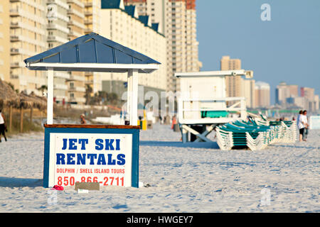 Panama City Beach, Florida während des Höhepunktes der Frühlingsferien 2017. Stockfoto