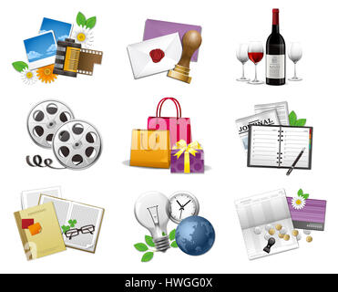 Tatsächliche Symbol 2 Stockfoto