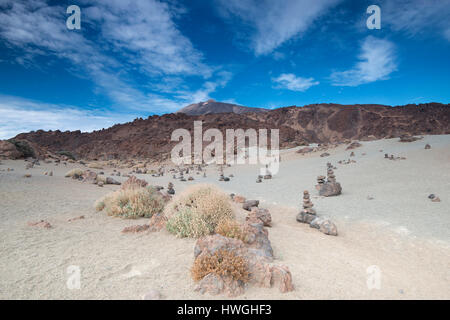 Felsformationen, Minas de San Jose, Nationalpark El Teide, Teneriffa, Spanien Stockfoto