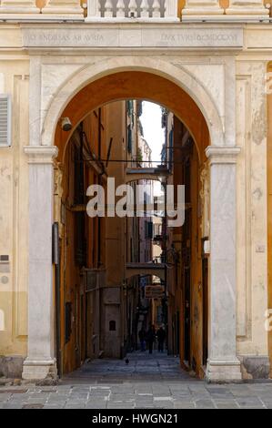 Italien, Ligurien, Genua, Via Garibaldi Stockfoto