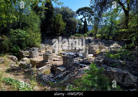 Frankreich, Alpes Maritimes, Nizza, Castle Hill, Ruinen der ehemaligen Kathedrale Stockfoto