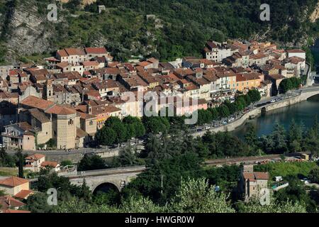 Frankreich, Alpes Maritimes, Roya-Tal, Breil Sur Roya Stockfoto