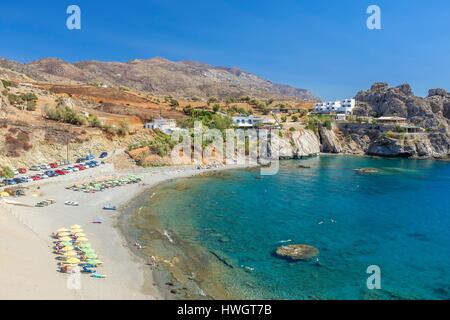 Griechenland, Kreta, Messara Bucht, Umgebung von Agia Galini, Agios Pavlos beach Stockfoto