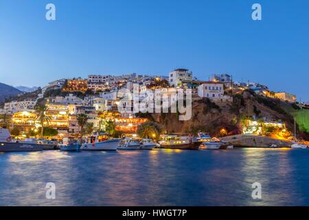 Griechenland, Kreta, Messara Bucht Agia Galini, traditionelles Fischerdorf an der Südküste Stockfoto