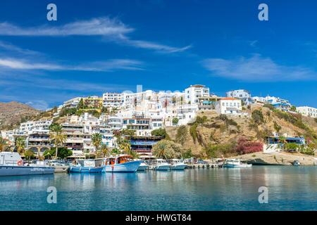 Griechenland, Kreta, Messara Bucht Agia Galini, traditionelles Fischerdorf an der Südküste Stockfoto