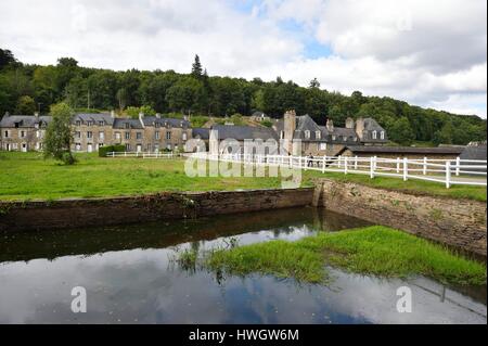 Frankreich, Côtes d ' Armor, Perret, das Schmieden des Salles, Stahlerzeugung Dorf aus dem XVIII und XIX Jahrhundert Stockfoto