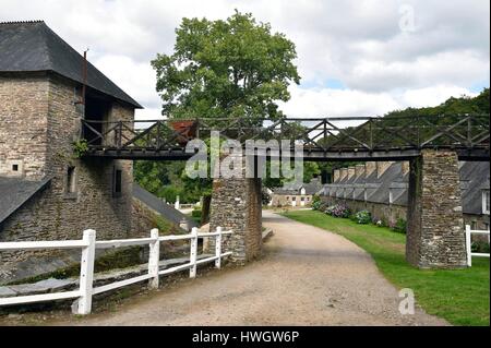 Frankreich, Côtes d ' Armor, Perret, das Schmieden des Salles, Stahlerzeugung Dorf aus dem XVIII und XIX Jahrhundert Stockfoto