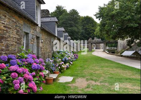 Frankreich, Côtes d ' Armor, Perret, das Schmieden des Salles, Stahlerzeugung Dorf aus dem XVIII und XIX Jahrhundert Stockfoto