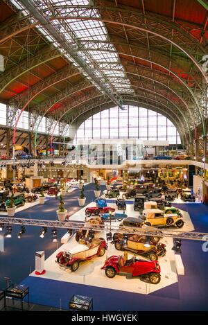 Belgien, Brüssel, Autoworld, eines der größten automobilen-Museen in Europa, anzeigen Übersicht Stockfoto