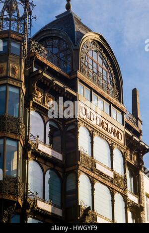 Belgien, Brüssel, Jugendstil-Architektur, England Altbau, außen Stockfoto