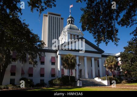 USA, Florida, Tallahassee, alte und neue State Capitol Gebäude Stockfoto