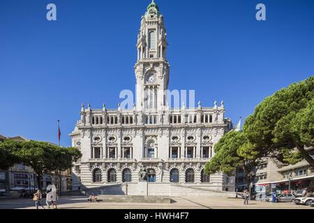 Portugal, Douro-Tal, Nord Region, Porto, Altstadt Weltkulturerbe der UNESCO, Rathaus Paços Concelho Stockfoto