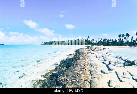 Aitutaki Lagune, Cook-Inseln im Südpazifik Stockfoto