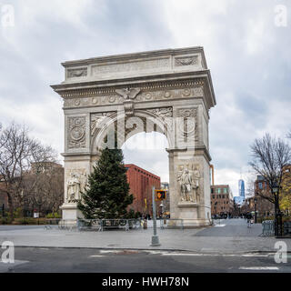 Washington Square Park Arch - New York, USA Stockfoto