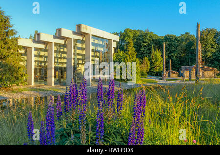 Arthur Erickson entworfene Museum für Anthropologie (MOA) University of British Columbia, Vancouver, Britisch-Kolumbien, Kanada Stockfoto