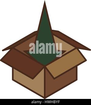 Box-Lieferumfang Stock Vektor