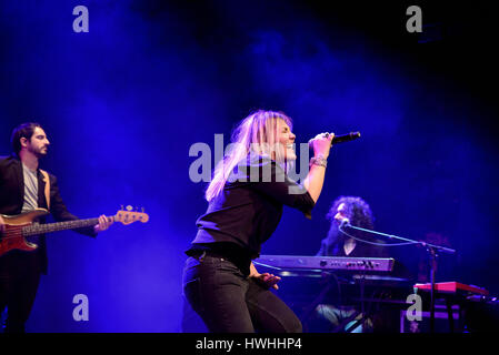BARCELONA - 28 FEB: Amaia Montero (Künstler) Konzert in Barts Stadium am 28. Februar 2015 in Barcelona, Spanien. Stockfoto