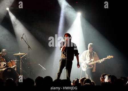 BARCELONA - 25 Mai: Iceage (Punk-Rock-Band) in Konzert im Apolo Bühne Primavera Sound Festival 2015 (PS15) am 25. Mai 2015 in Barcelona, Spanien. Stockfoto