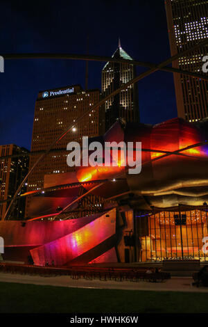 Jay Pritzker Pavilion, Millenium Park, Chicago, USA, 10. Juni 2007 Stockfoto