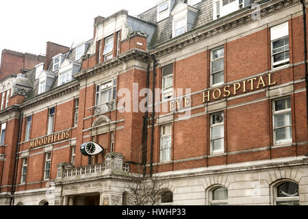 Moorfields Eye Hospital London, UK. Royal London Augenklinik. Augenklinik. NHS. Stockfoto