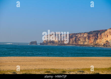 Blick vom Leuchtturm von Nazareth in Nordstrand-Kanone Stockfoto