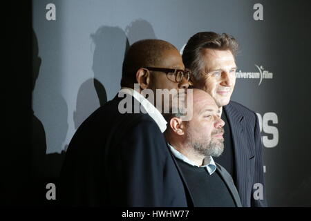 Berlin, Deutschland, 16. Dezember 2014: Liam Neeson, Forest Whitaker und Oliver Megaton besuchen genommen 3 Film-Premiere. Stockfoto